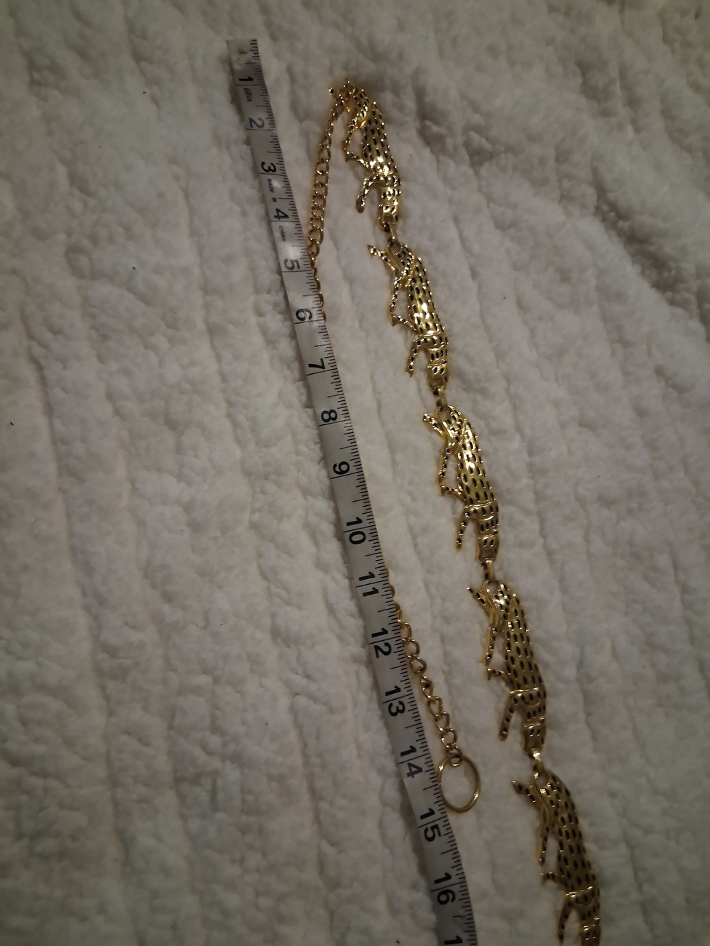 Vintage Signed “NI 97” Jaguar Gold Chain Belt Excellent Vintage Condition - Picture 12 of 13